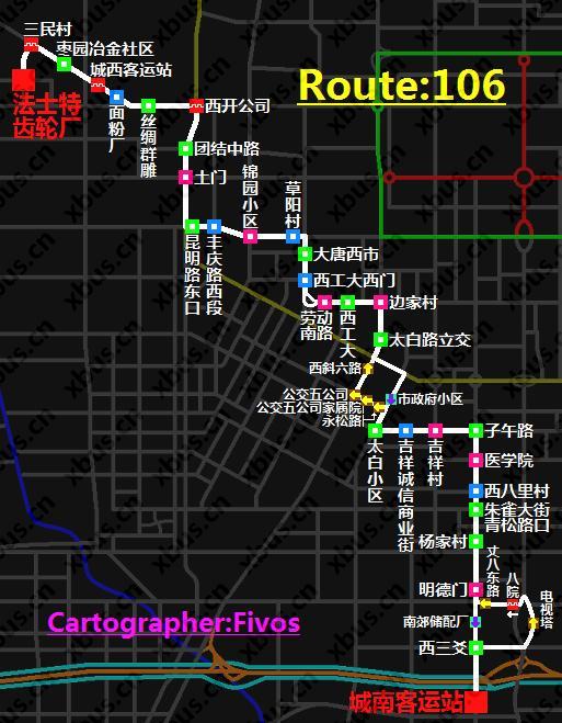 106路公交车延至城南客运站 发车间隔约5分钟