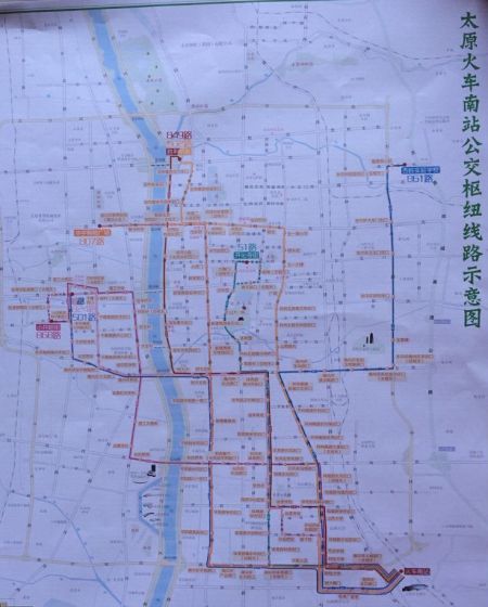 公交线路示意图